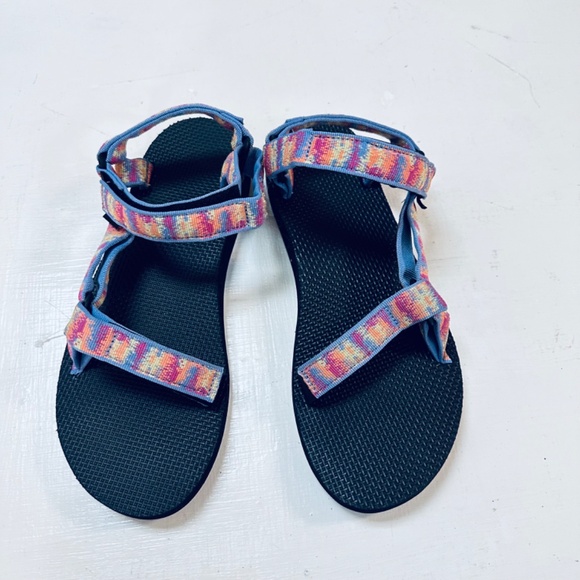 TEVA Boomerang Purple Multicolored ORIGINAL UNIVERSAL 1003987 Sandals Women’s 9 - Picture 3 of 8
